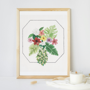 Tropical Foliage Watercolor Painting